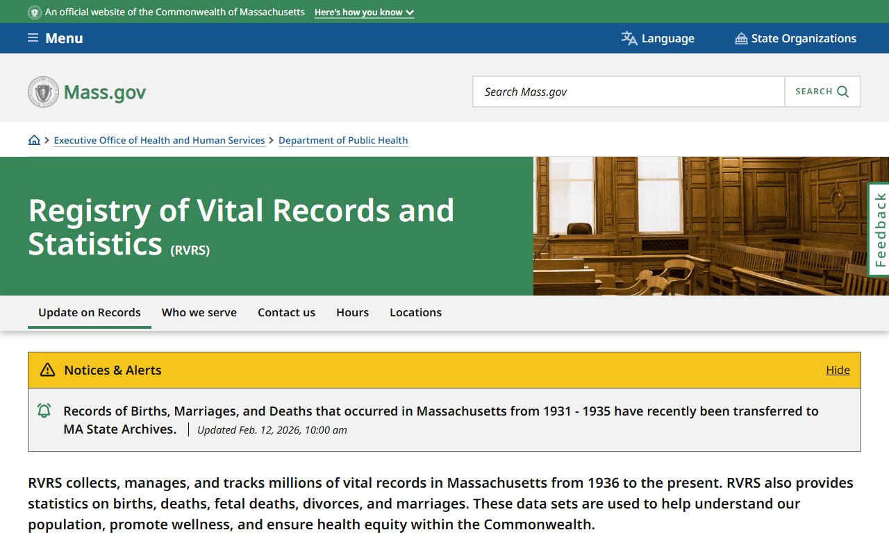 Massachusetts Registry of Vital Records and Statistics for Middlesex marriage records